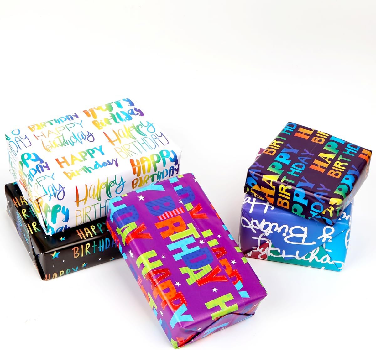 Thumbnail 6 de 12 Sheets Birthday Wrapping Paper 50x70cm