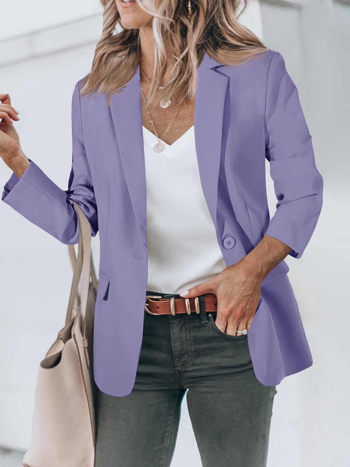 Detalle 2 de Cicy Bell Open Front Blazer for Women