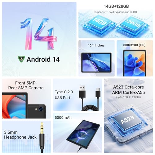 Thumbnail 1 de Laptok Tablet Android 14 10" ✨ Stylus, Funda, Mouse