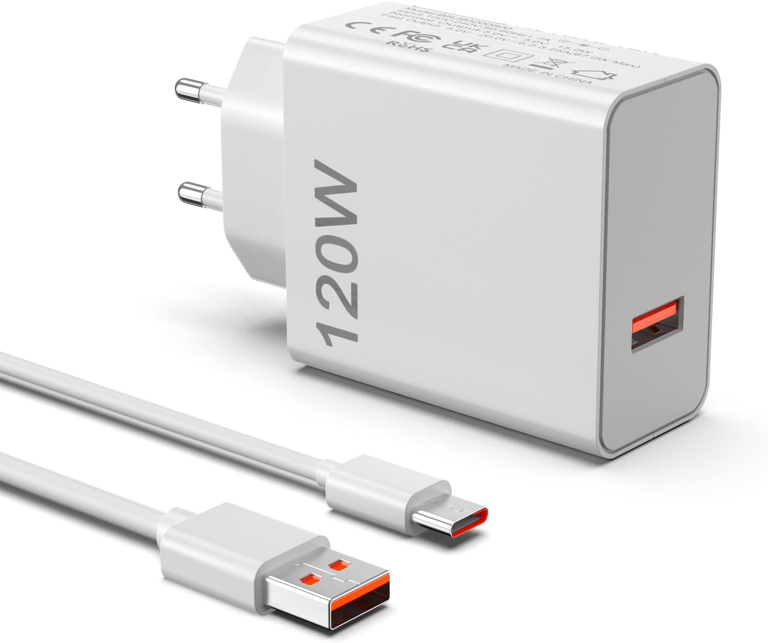 Detalle de Cargador USB C 120W compatible Xiaomi