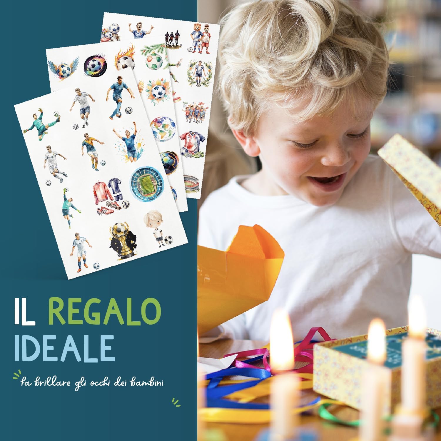Detalle de Famifidus 120 tatuaggi temporanei per bambini, set skin-friendly per feste e compleanni