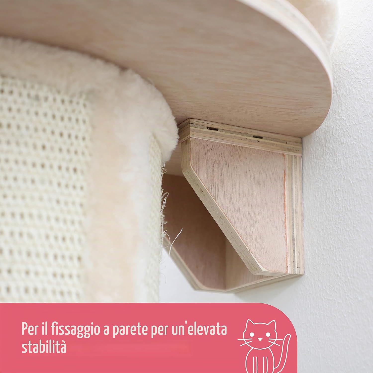 Detalle de Kerbl Pet Tiragraffi Dolomit Tower Ø38cm, Altezza 187 cm – Beige
