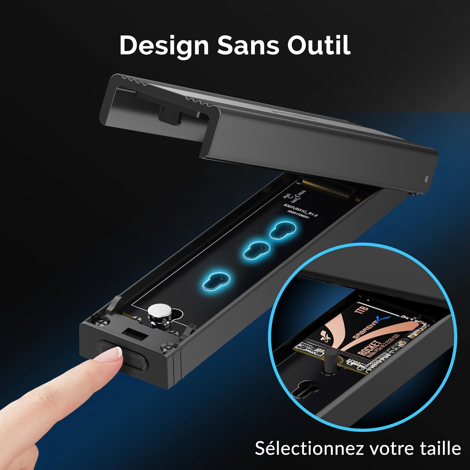 Thumbnail 4 de SABRENT EC-SNVE Boîtier NVMe M.2 10 Gbps