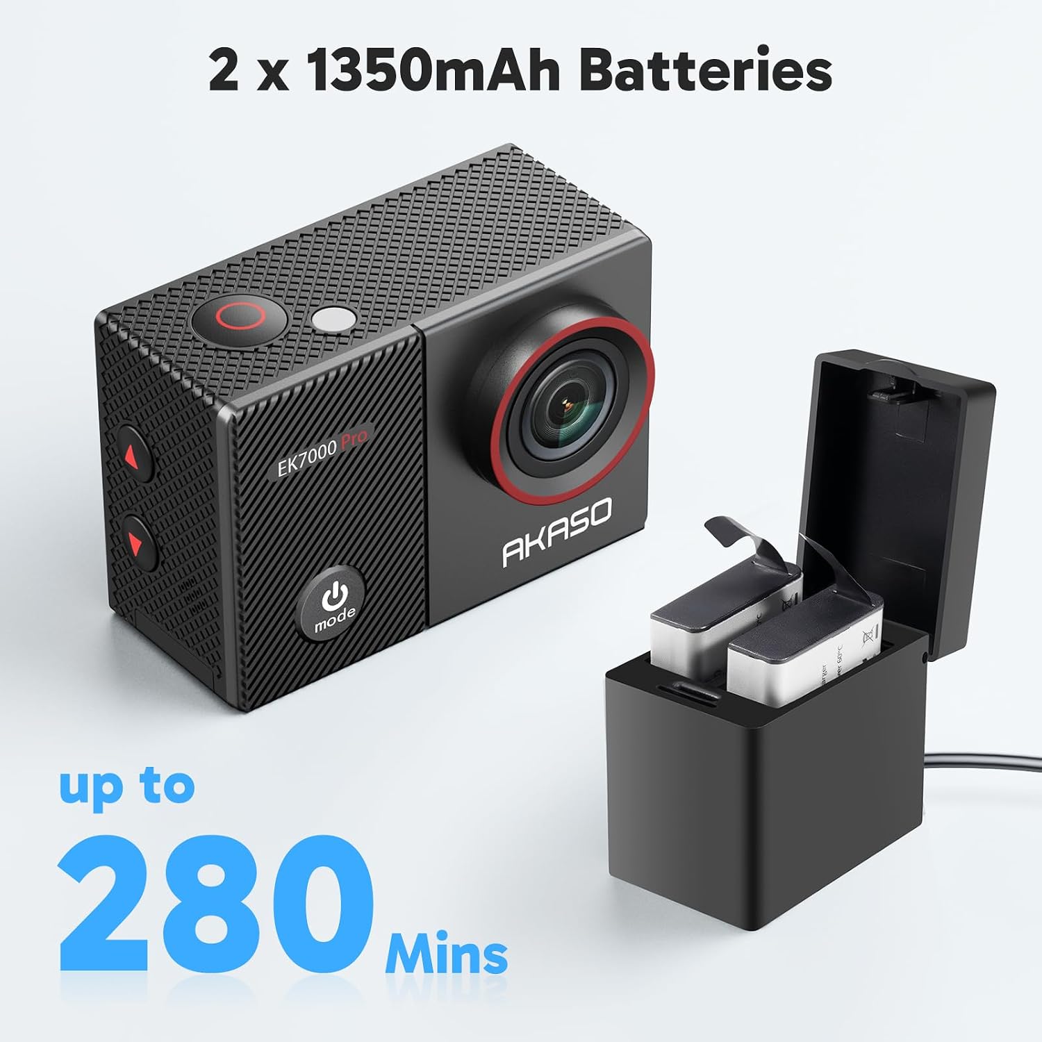 Thumbnail 6 de AKASO EK7000 Pro : caméra sport 4K étanche jusqu’à 40 m, écran tactile et stabilisation EIS