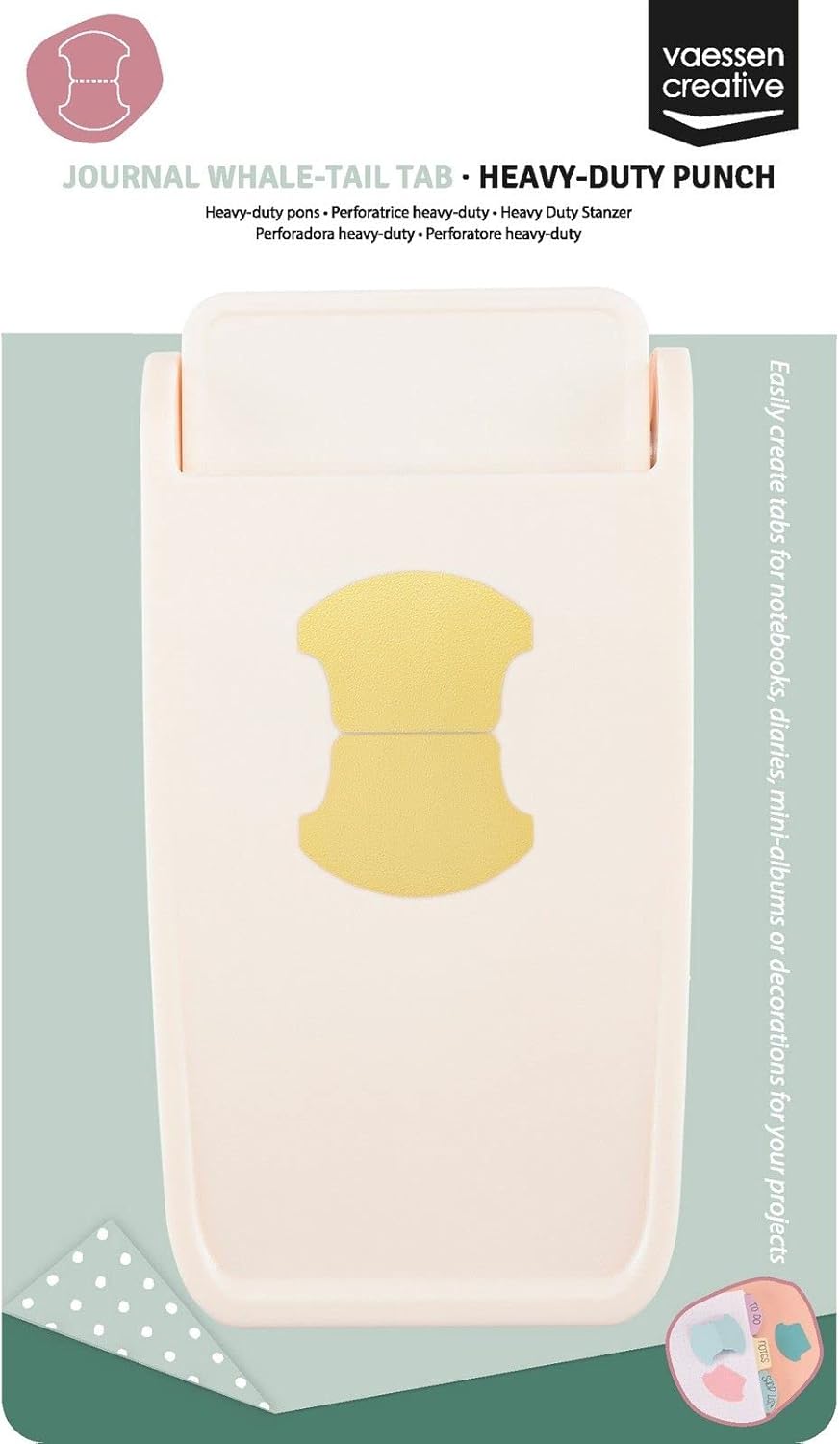 Detalle 2 de Vaessen Creative Perforatrice Heavy-Duty Whale-Tail Tab – perforatrice robuste et polyvalente
