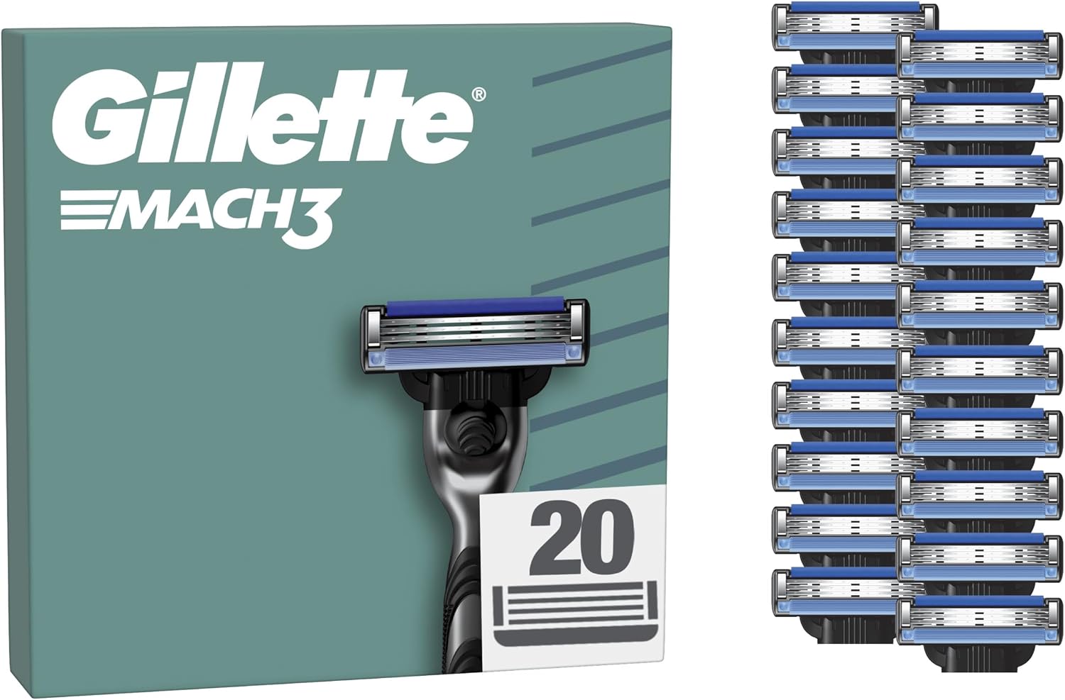 Detalle de Gillette Mach3 Turbo recharge rasoir homme 20