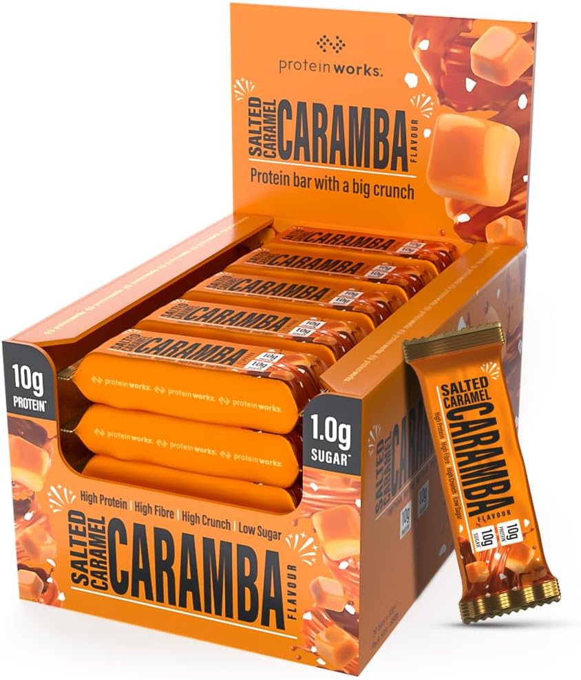 Detalle de Big Little Bar – Barres protéinées Caramel Salé Caramba, 10 g de protéines, 0,9 g de sucre par barre