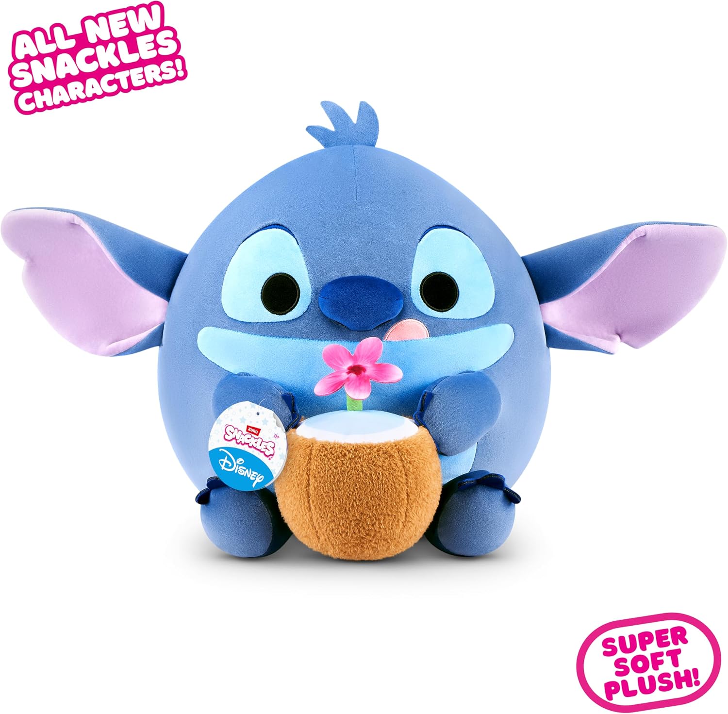 Detalle de Snackles Peluche Disney 35 cm (Assortiment) – Stitch par ZURU