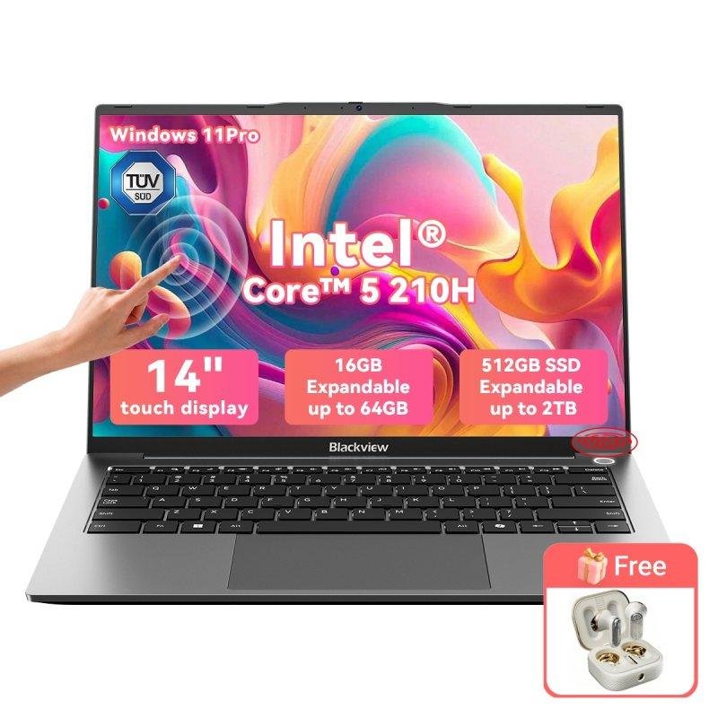 Detalle de Portátil Blackview AceBook 16 14" Intel Core i5 210H - 16 GB RAM, 512 GB SSD, pantalla táctil 2.2K