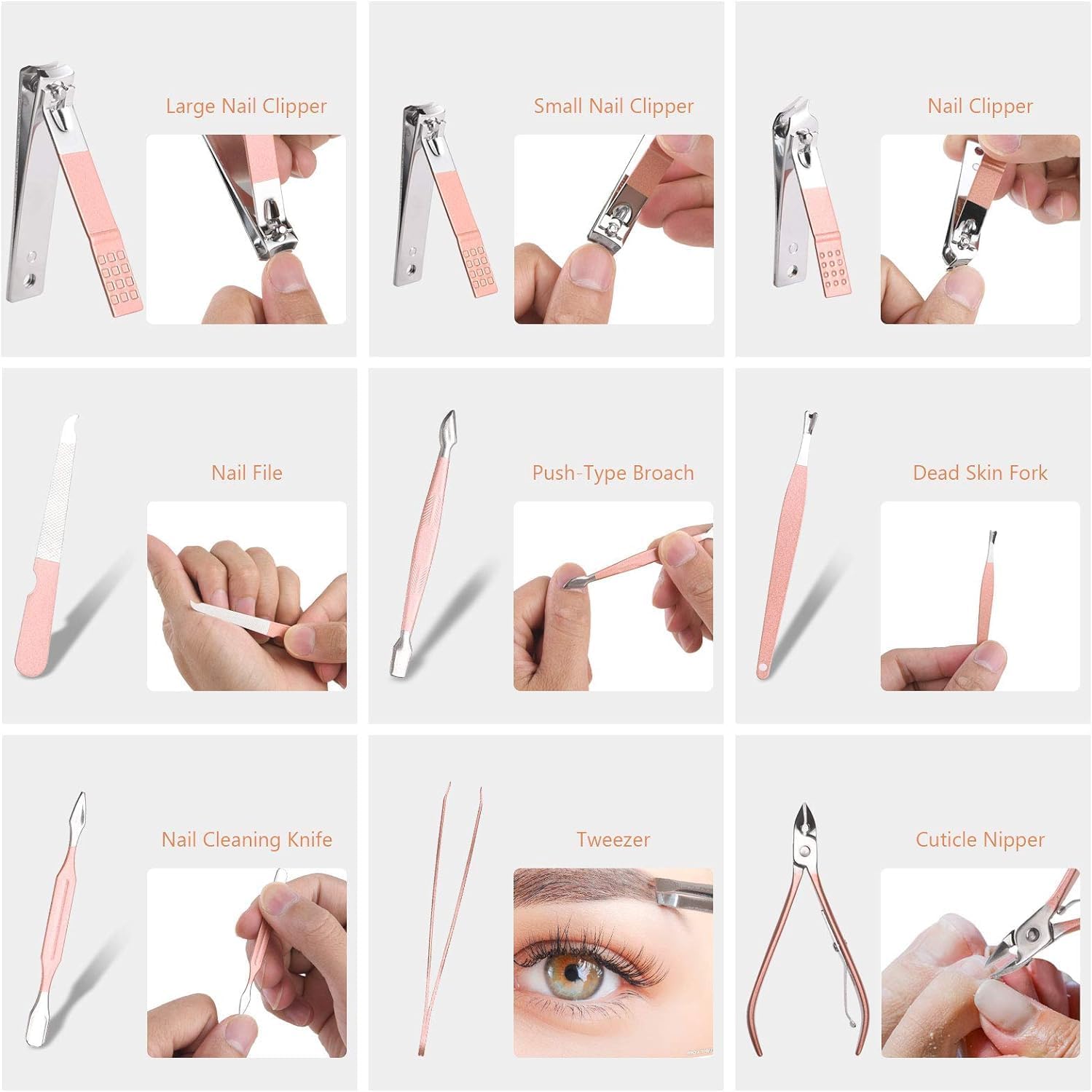 Thumbnail 4 de URAQT Manicura Pedicura Set 18 piezas
