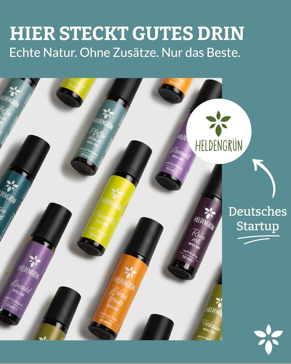 Thumbnail 5 de Heldengrün BIO Roll-On Pfefferminze Kopfklar 10 ml