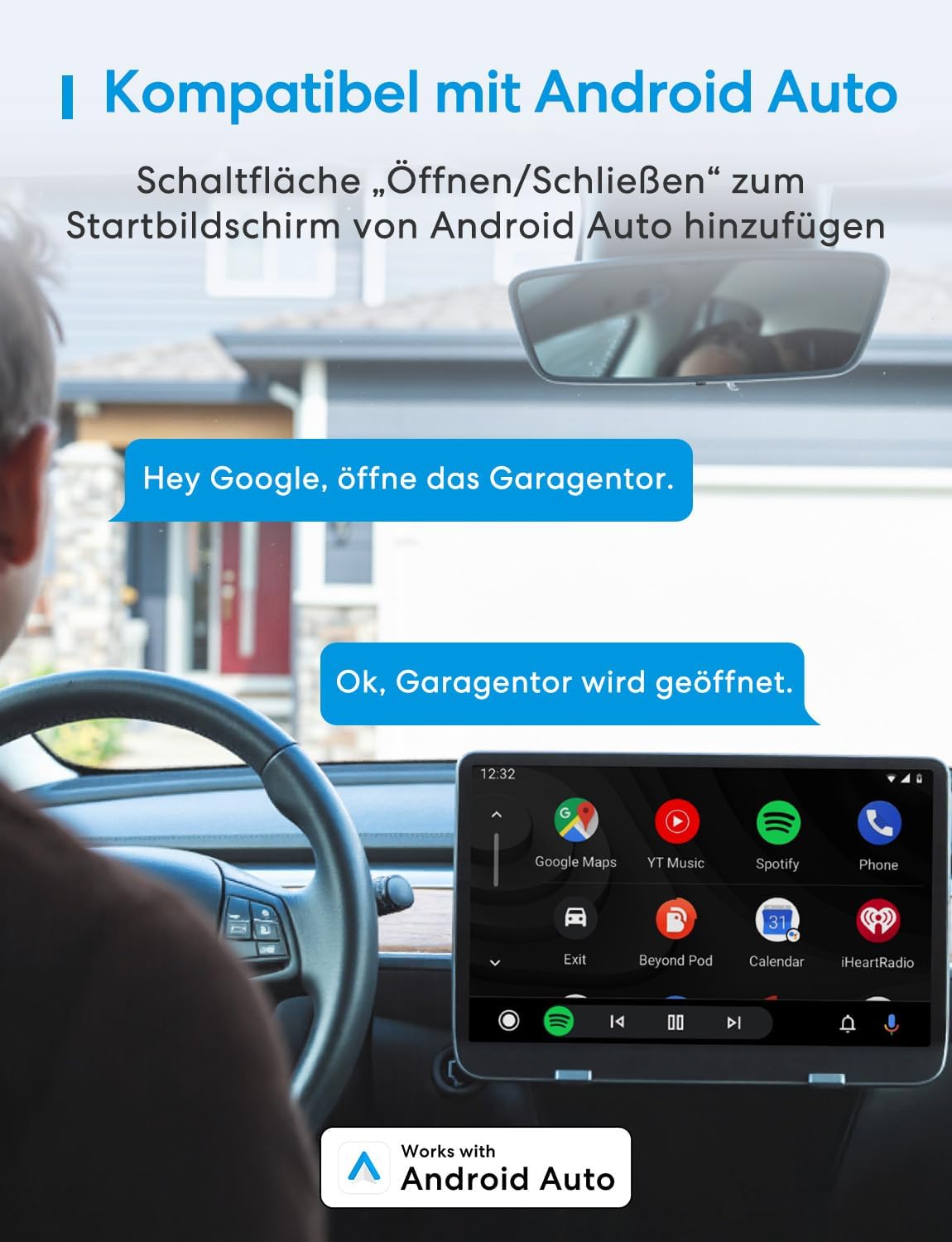 Detalle 2 de Meross Smart Garagentoröffner Fernbedienung (WLAN) – kompatibel mit Alexa, Google und SmartThings