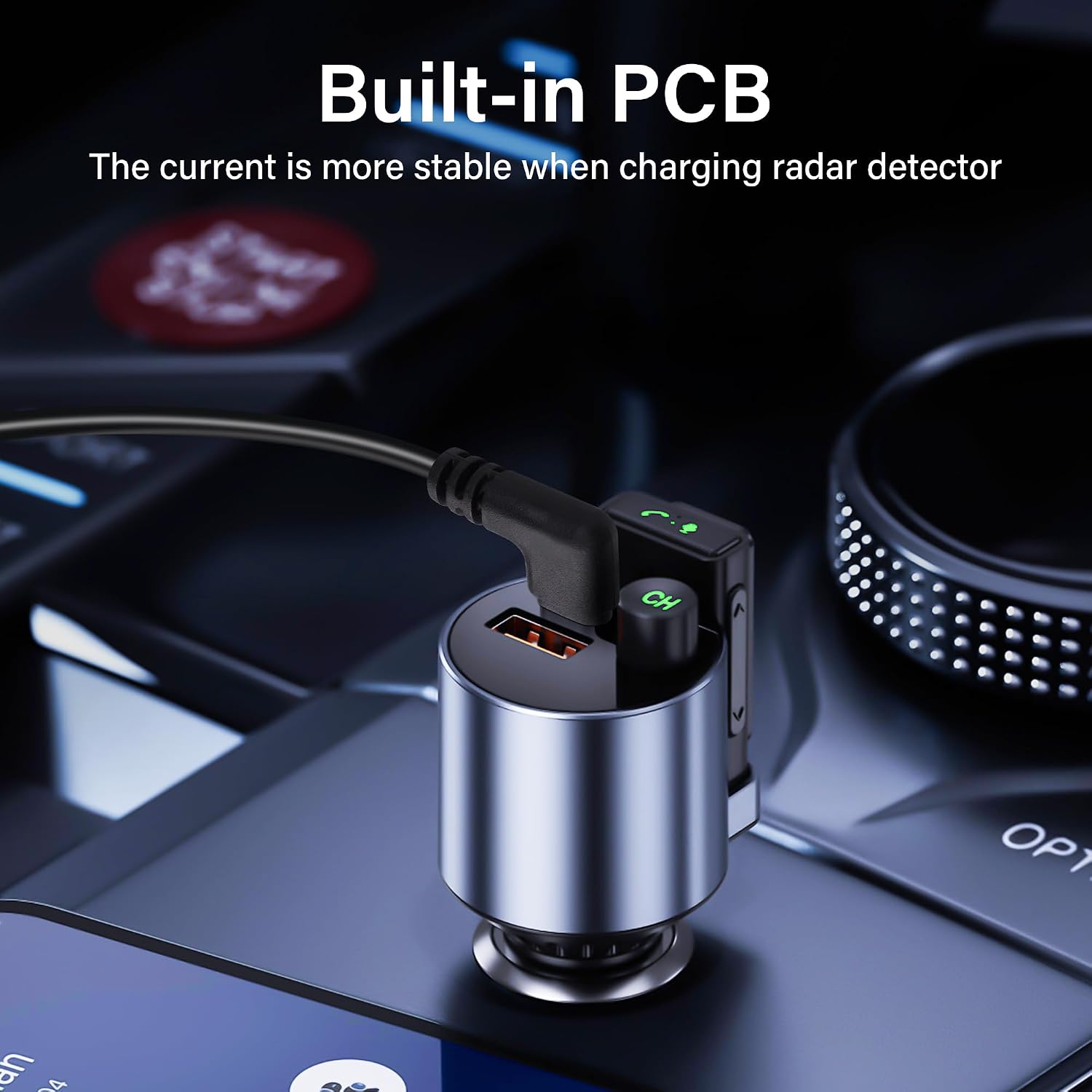 Detalle de SinLoon 90° USB C to RJ11 Plug Cable for Radar Detectors – 5.57ft