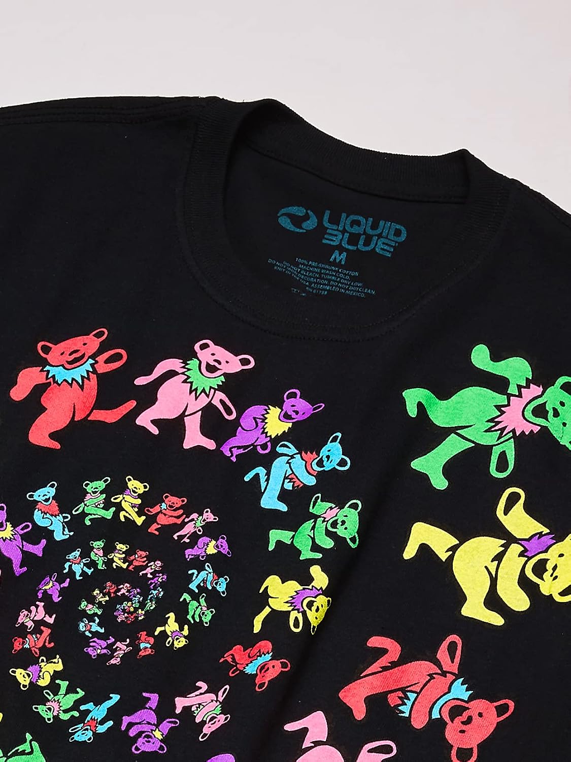 Detalle 2 de Liquid Blue Grateful Dead Spiral Bears T-Shirt