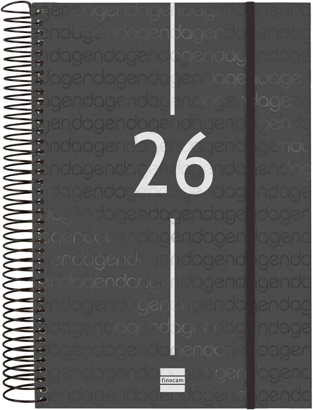 Detalle de Finocam Agenda Espiral 2026 1 Día Página 12 meses