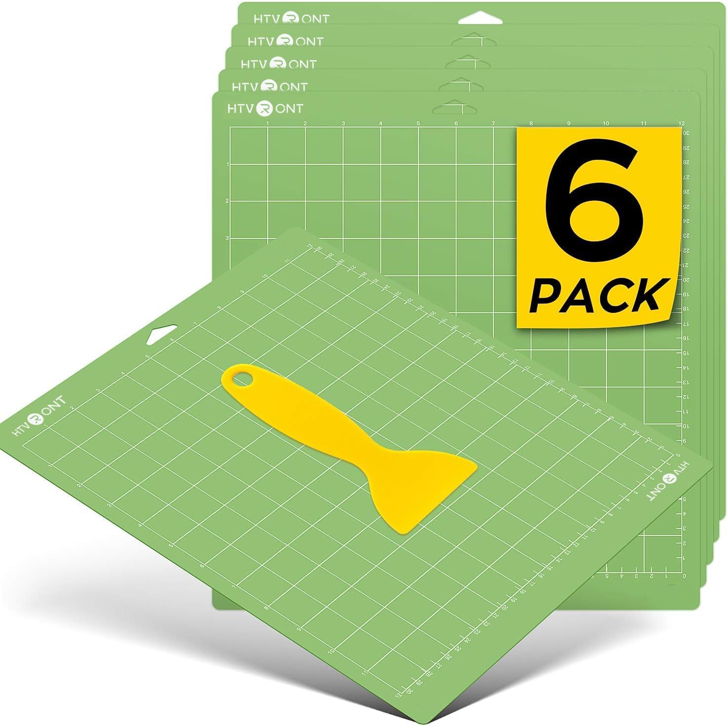 Detalle de HTVRONT 12x12 Standard Tack Cutting Mats, 6-Pack for Cricut Crafting