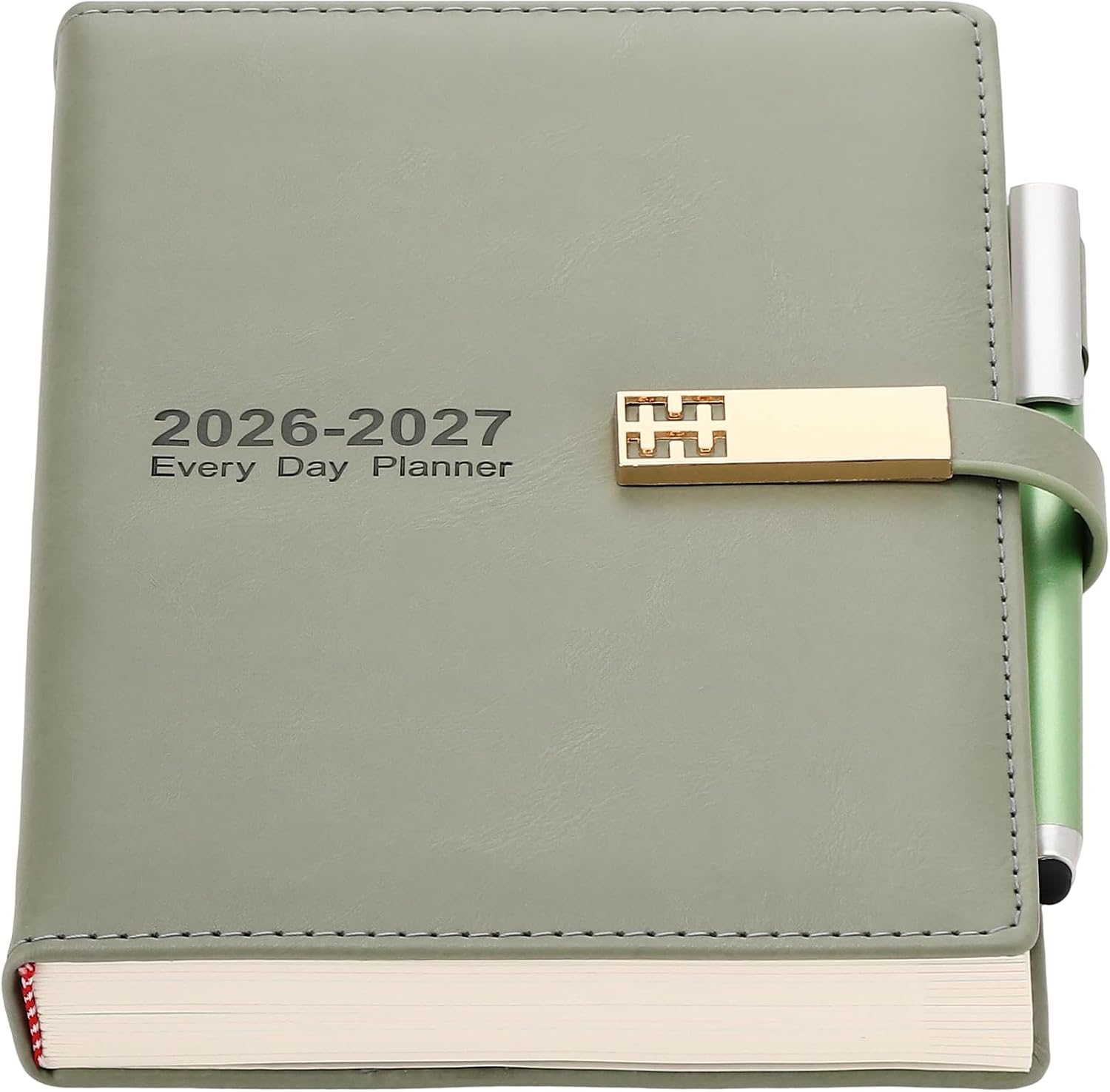 Detalle de Akademischer Terminkalender 2026–2027: A5, Tag-pro-Seite, Juli 2026–Juni 2027