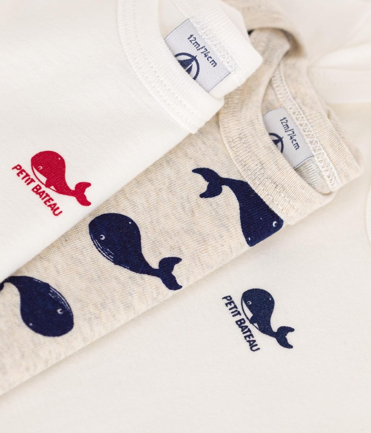 Thumbnail 2 de Petit Bateau Unisex Baby Body (3er Pack) – kurzes Ärmelchen, komfortabler Alltagsbegleiter