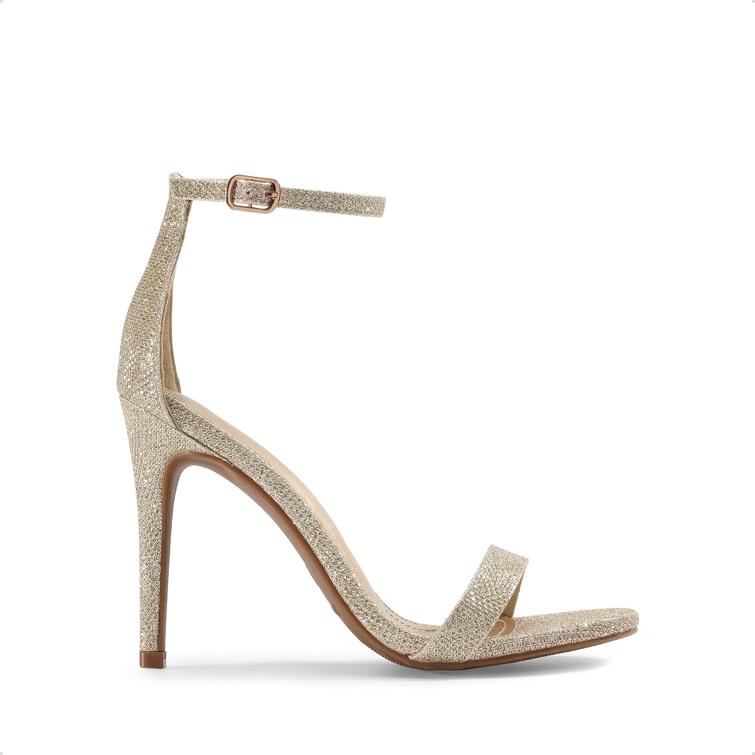 Thumbnail 6 de DREAM PAIRS Women’s High Heels Flower Ankle Strap Stilettos (Round Open Toe) Dressy Sandals