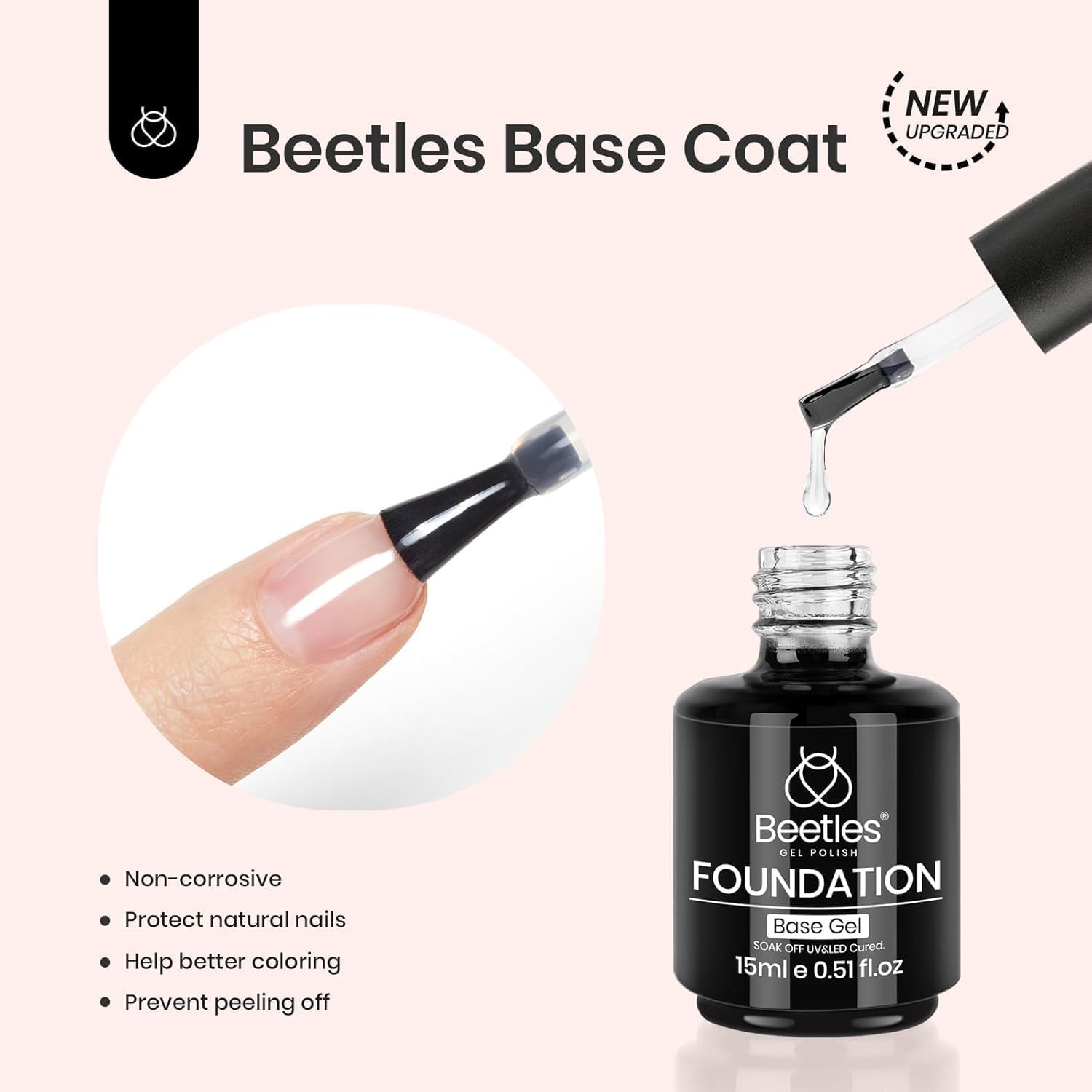 Thumbnail 6 de Beetles Top Coat Base Gel Set – 3Pcs ⚙