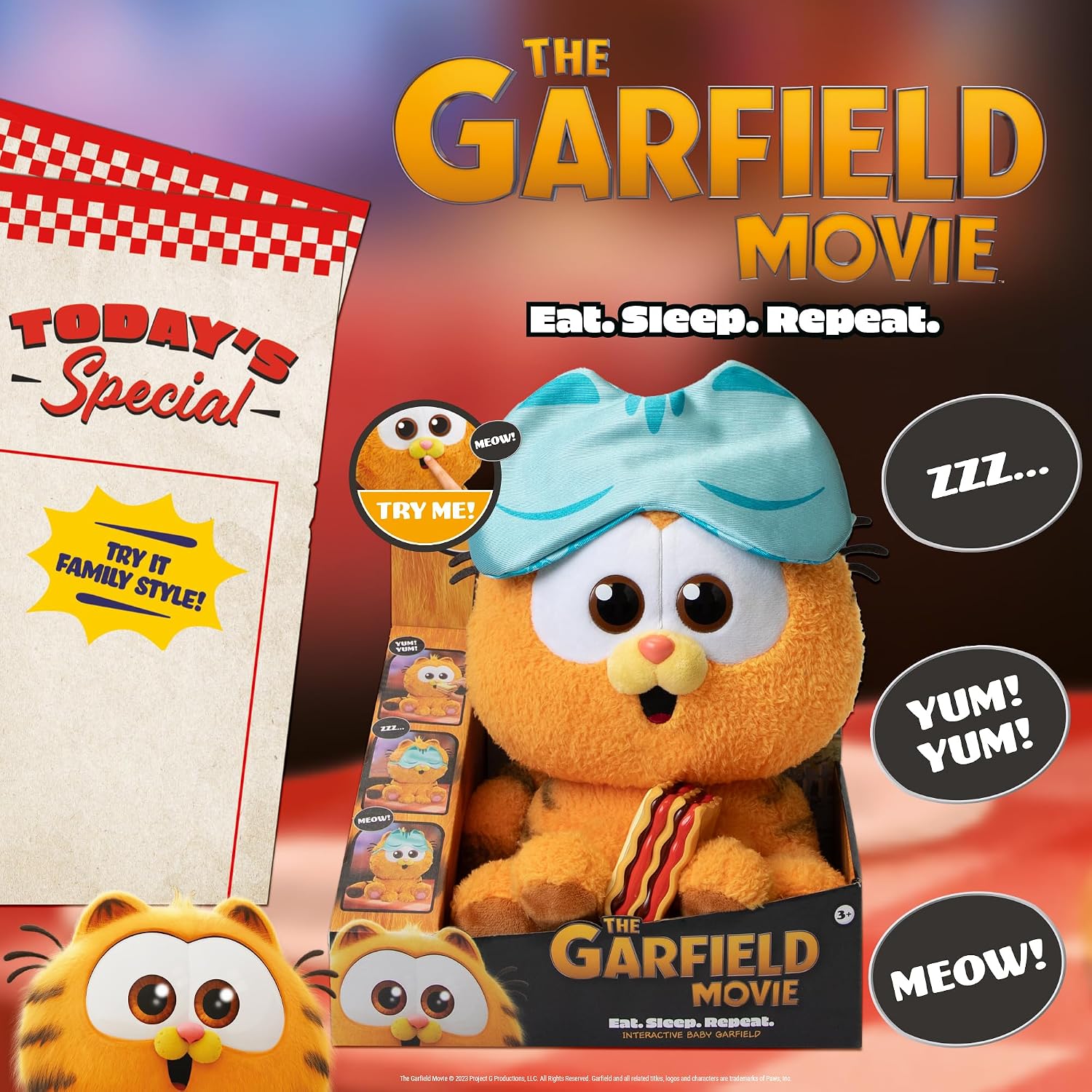 Thumbnail 4 de Animagic Baby Garfield peluche interactive 3 ans