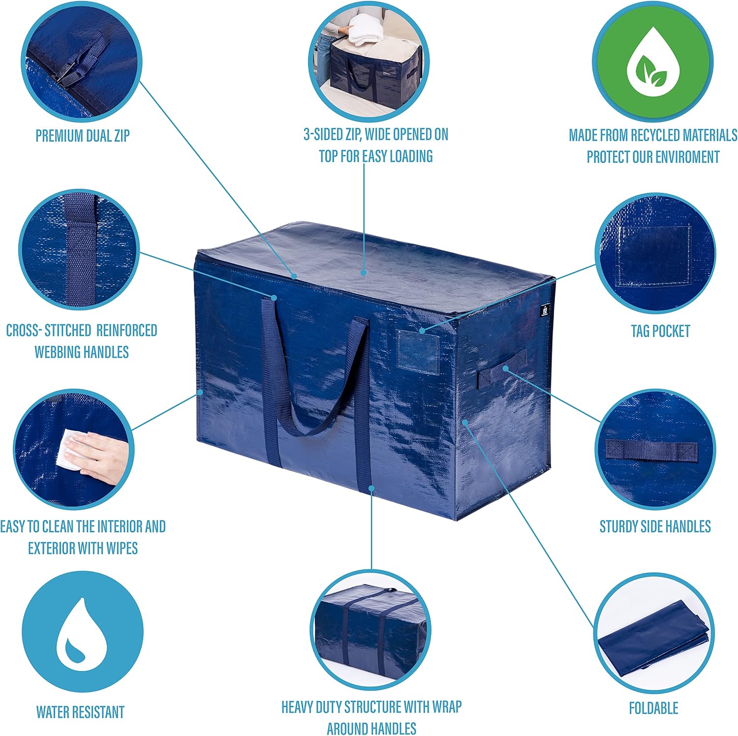 Detalle de VENO 6 Pack Extra Large Storage Bags 6pc