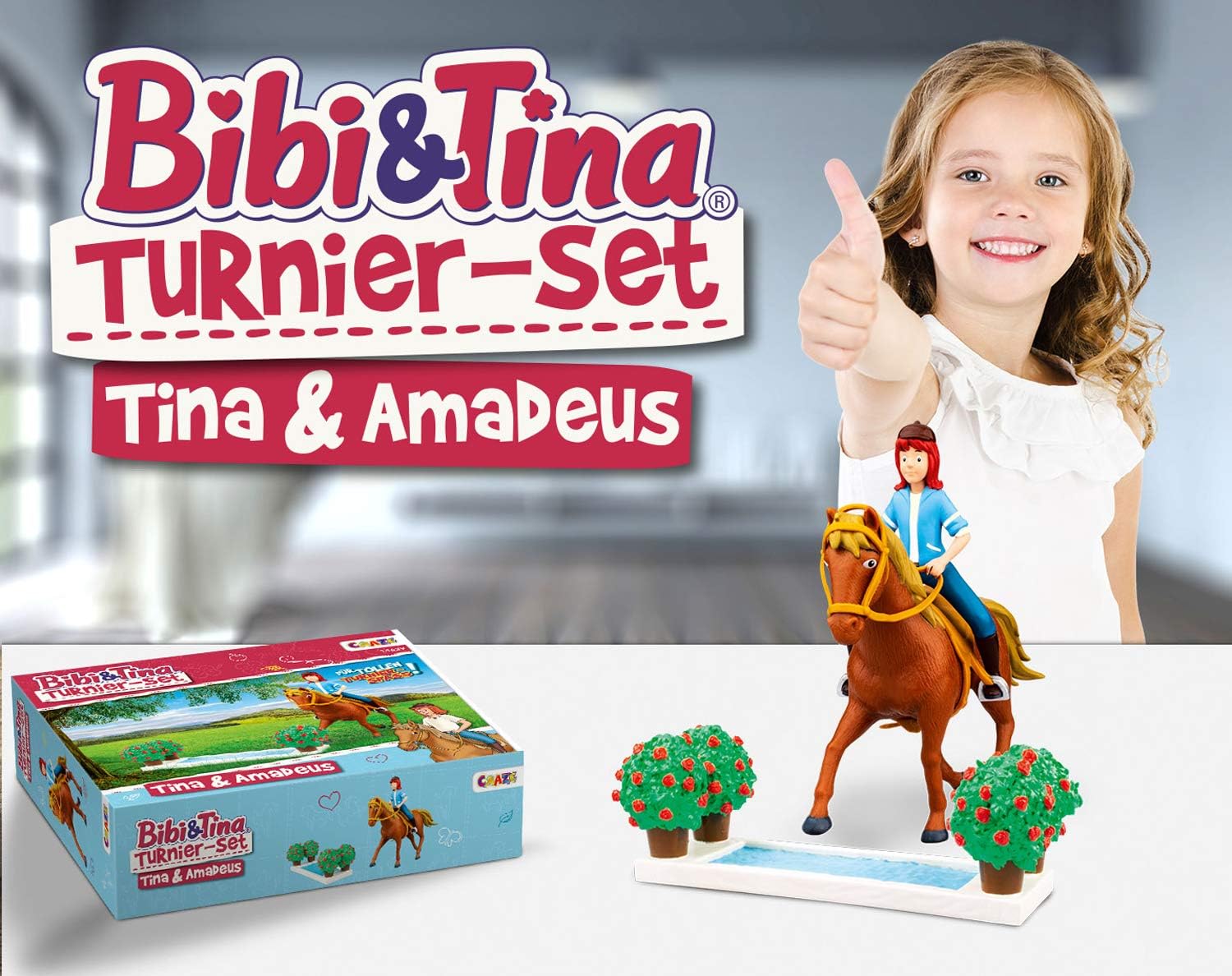 Thumbnail 5 de CRAZE Bibi & Tina 14639 – Jeu de figurines de chevaux Tina et Amadeus avec accessoires