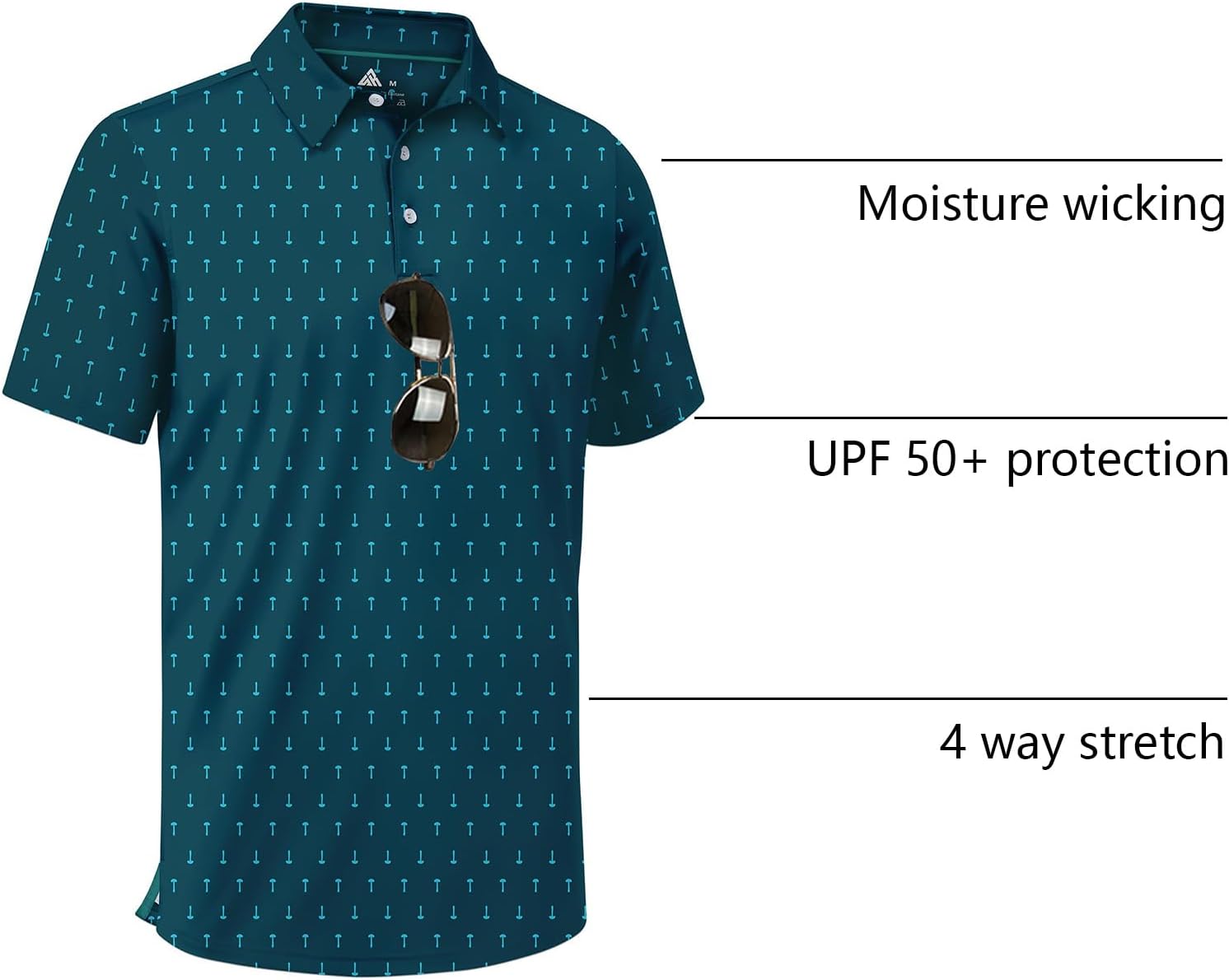 Thumbnail 6 de ZITY Men's Moisture-Wicking Polo UPF 30+