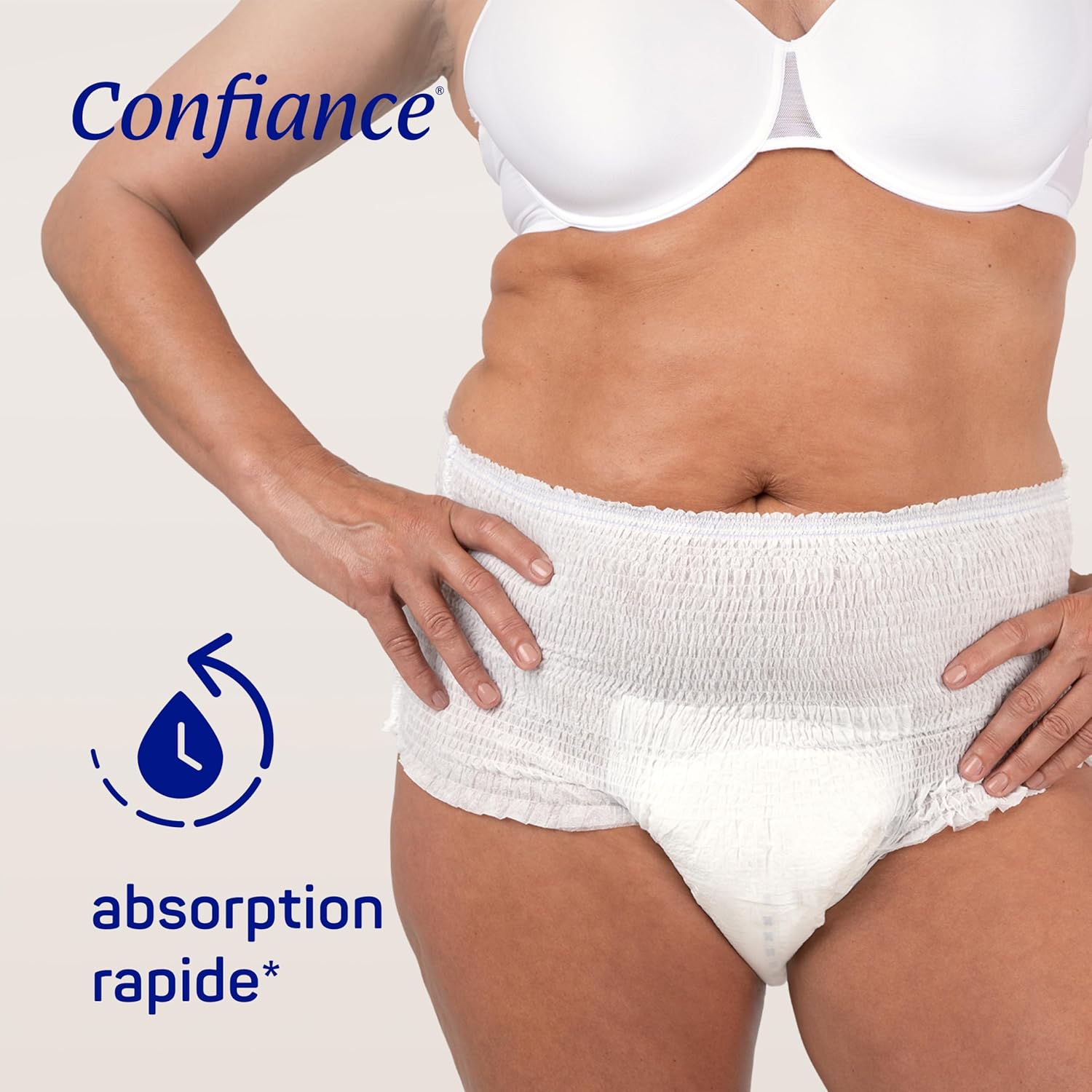 Thumbnail 2 de Confiance Mobile Slips Absorbants – Niveau d'absorption 8 gouttes, Taille L, 14 unités