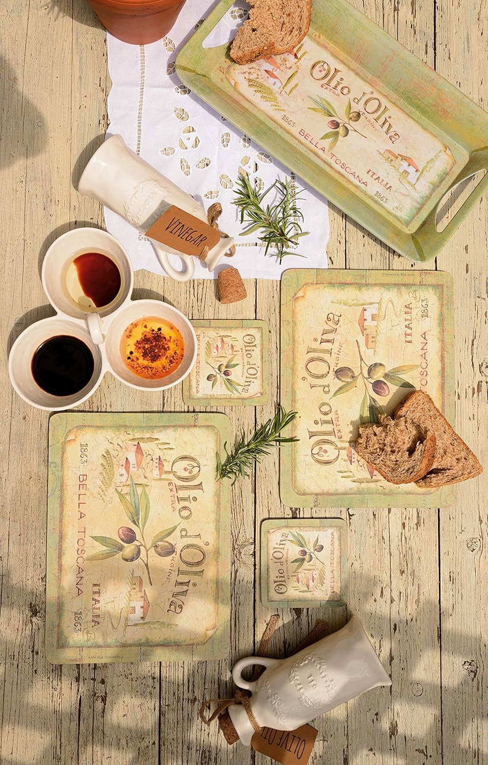 Detalle 2 de Creative Tops Tapas de Corcho para Olio D’Oliva, Juego 4 🍈