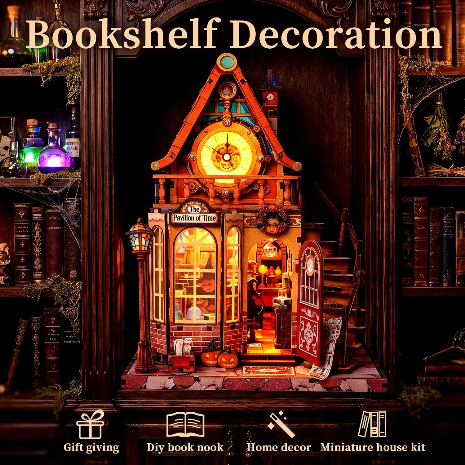 Detalle de Xalugn Book Nook Kit, wooden