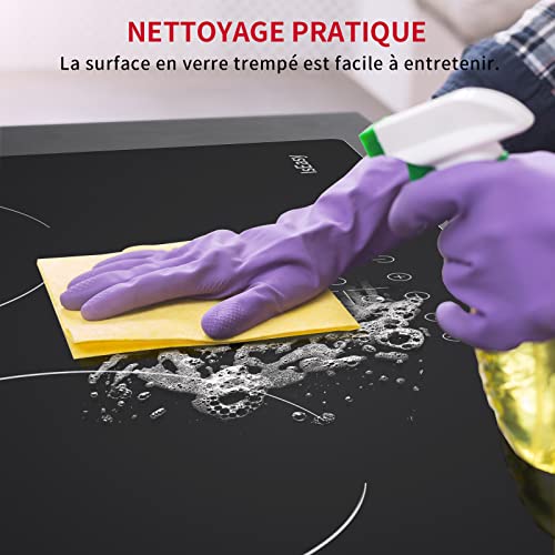 Thumbnail 8 de IsEasy Plaque Vitrocéramique 3 Feux Encastrable – Table de Cuisson 59 × 52 cm, 5500 W