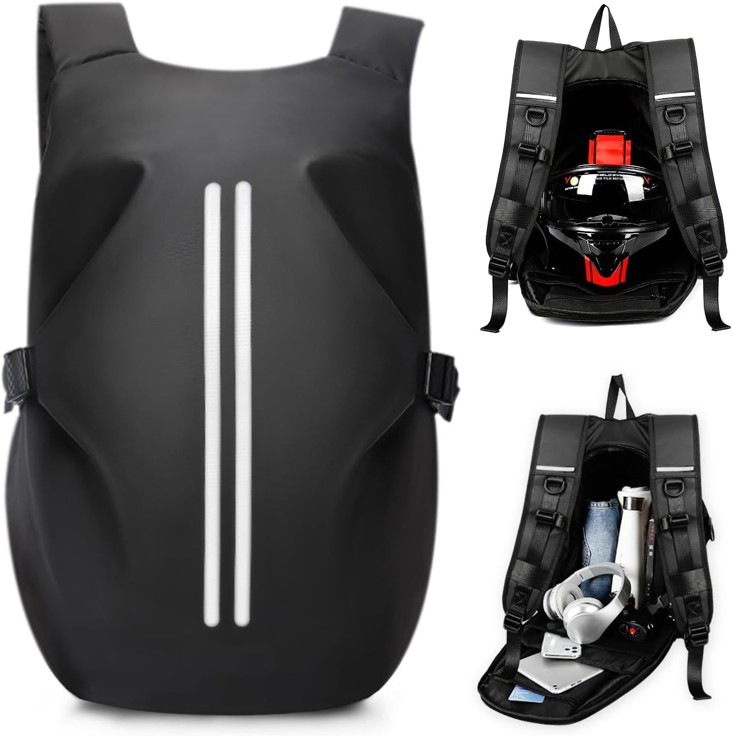 Detalle de Mochila casco HYC00 negro L