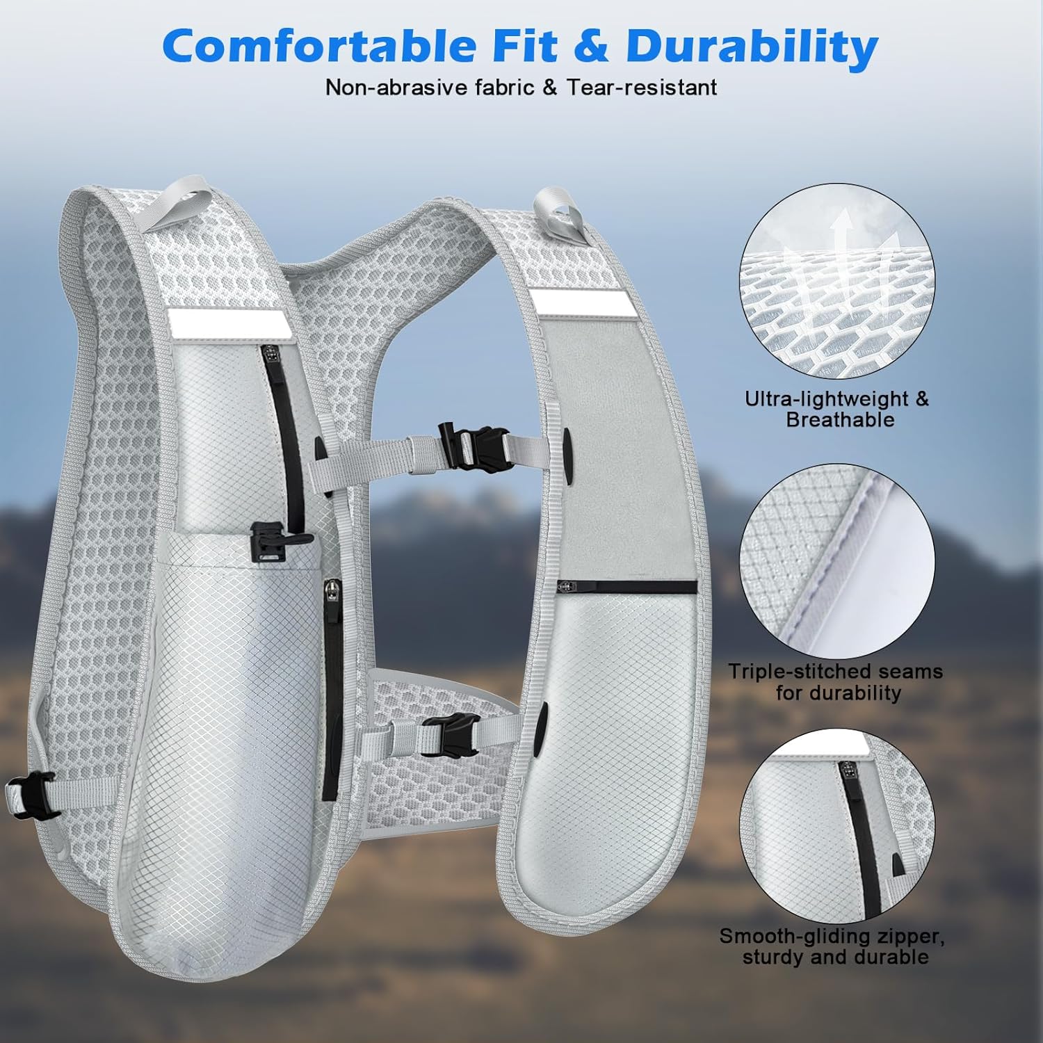 Thumbnail 5 de Nextyu Gilet Running con borraccia 500 ml e luci