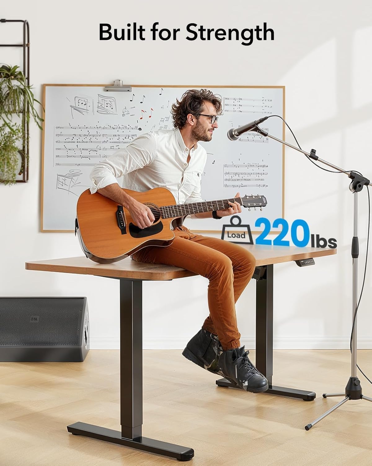 Detalle de HUANUO Standing Desk Frame, 220 lb Capacity