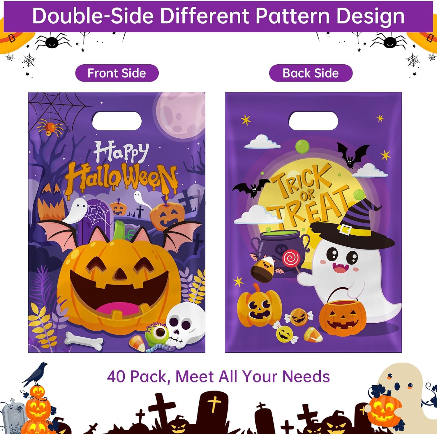 Detalle de Halloween Treat Bags, 40-Pack