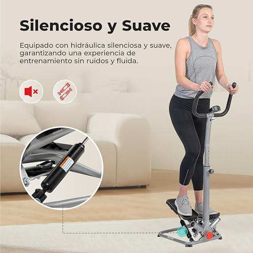 Thumbnail 2 de Sunny Health & Fitness Stair Stepper con manubrio, monitor LCD e regolazione altezza 🏋