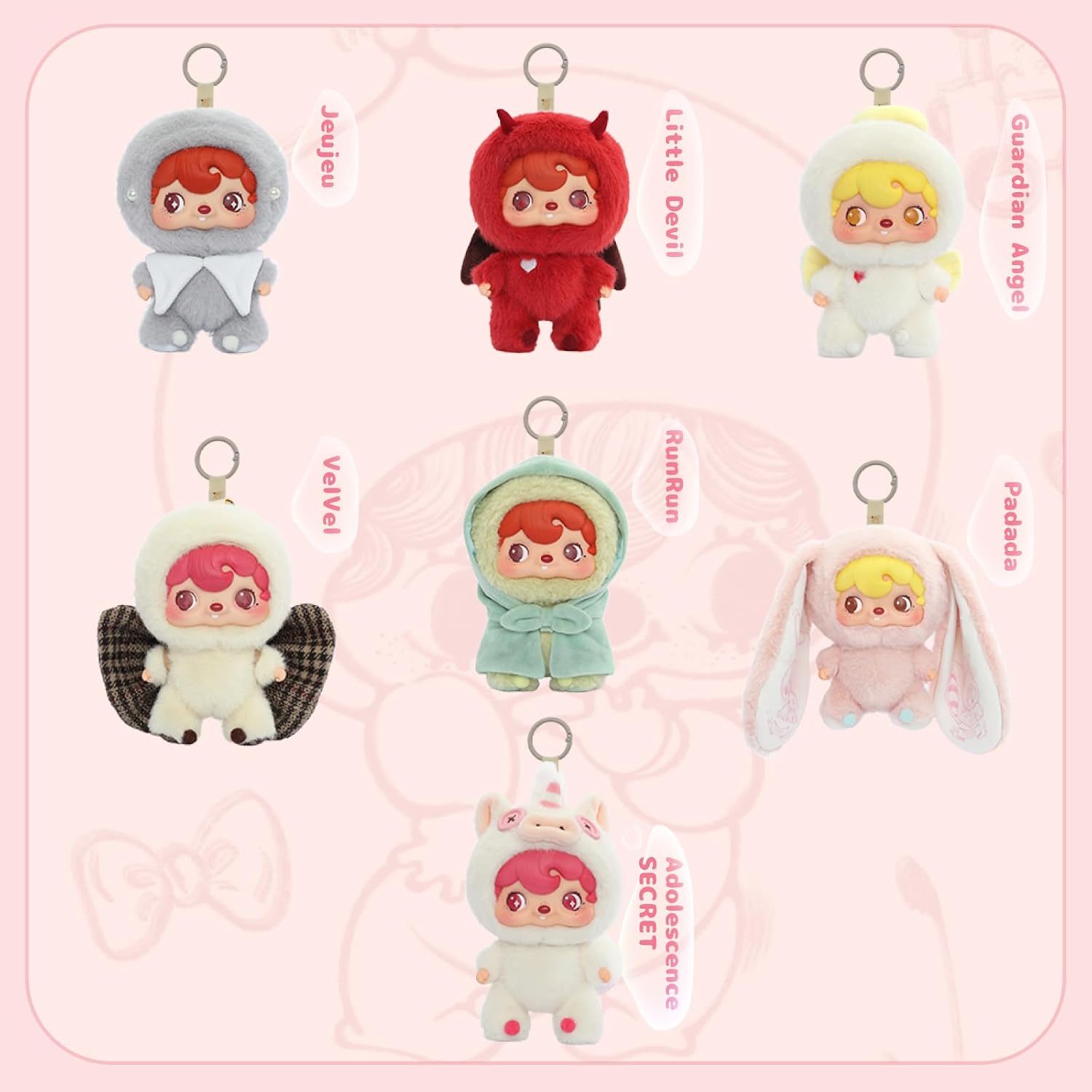 Thumbnail 6 de POUKAPOUKA Mood Bubbles Vinyl Plush Blind Box – 6.3in Collectible Figures
