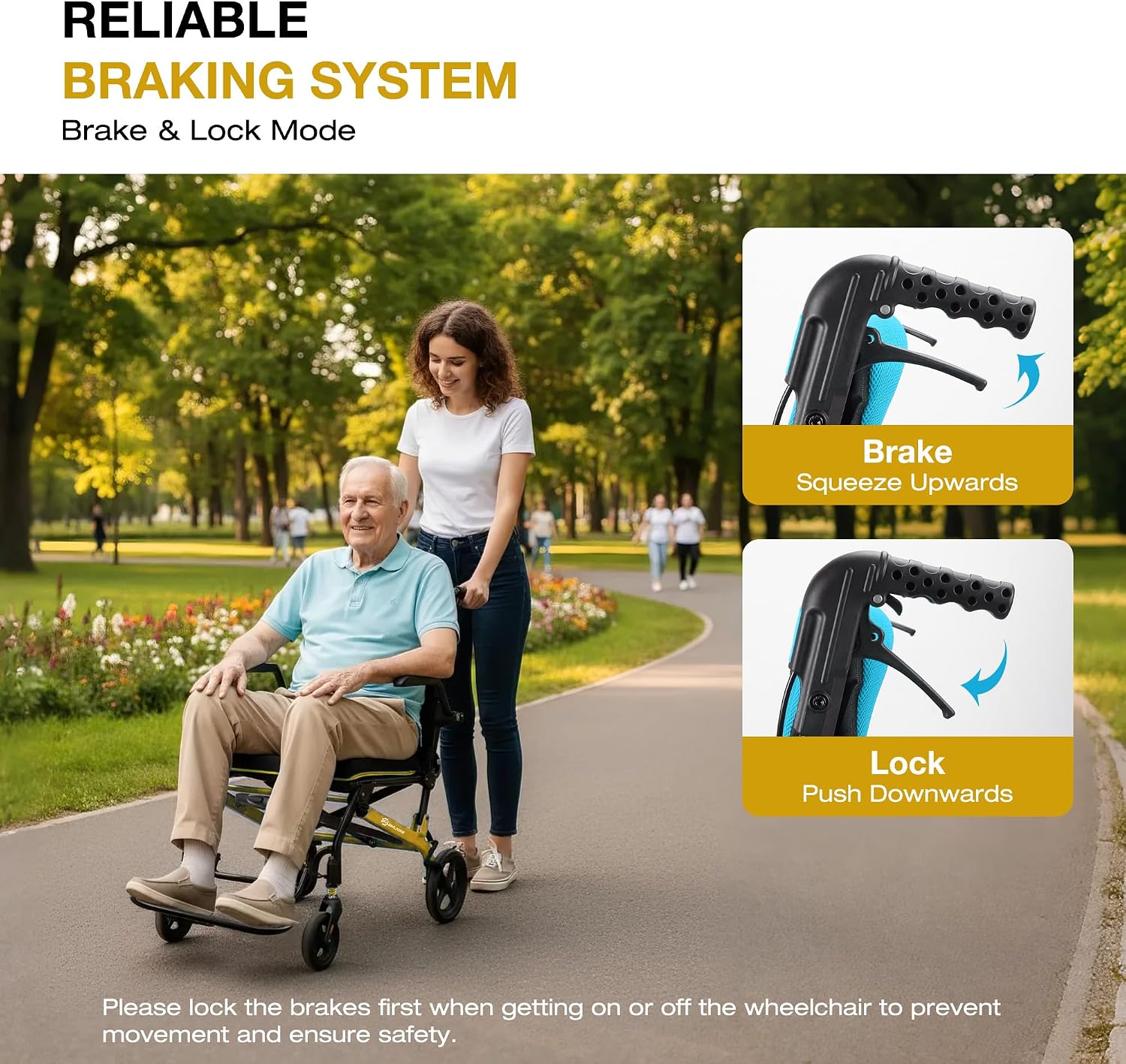 Thumbnail 5 de Lightweight foldable wheelchair, 17" 🚶