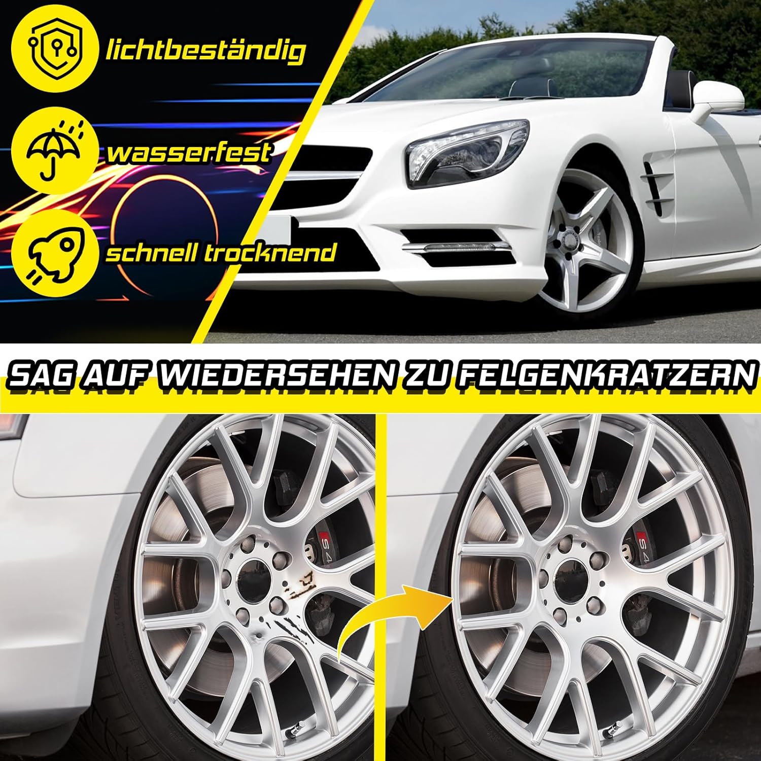 Thumbnail 3 de prowithlin Lackstift Auto Weiß 20 ml