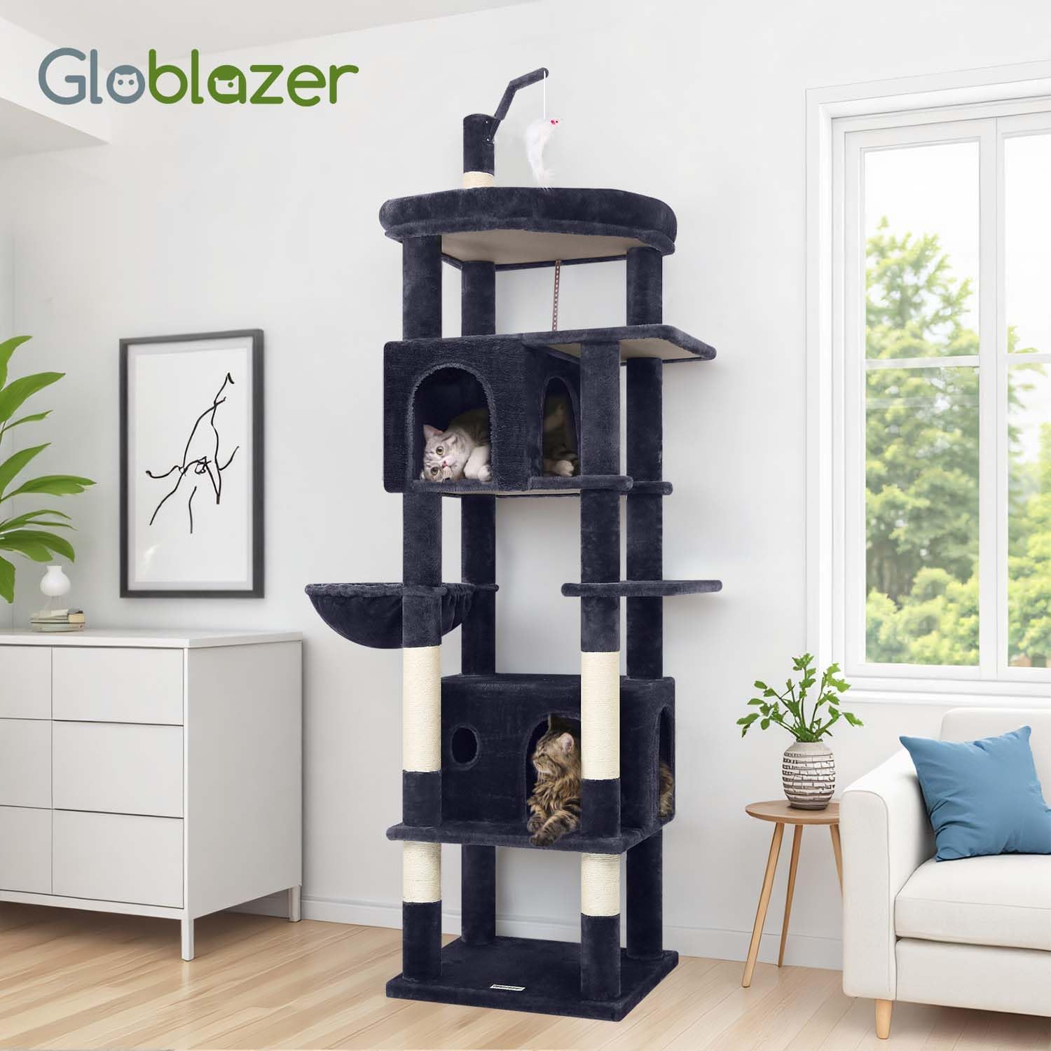Thumbnail 6 de Globlazer Cat Tree, 74-Inch Tower