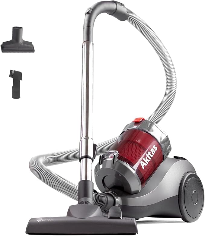 Detalle de Akitas Aspiradora sin Bolsa 800W 💪 para Suelos y Alfombras