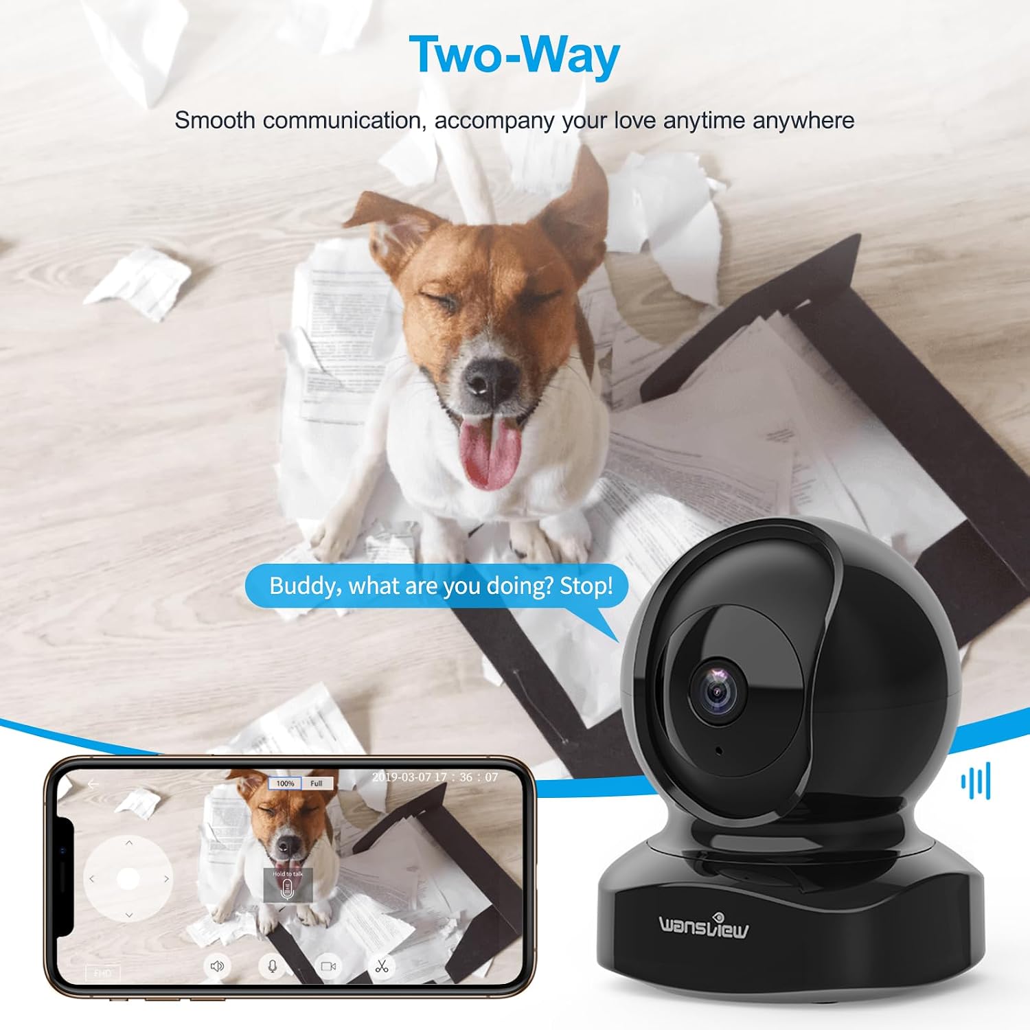 Detalle 2 de Wansview IP Camera 1080P — WiFi Indoor Camera
