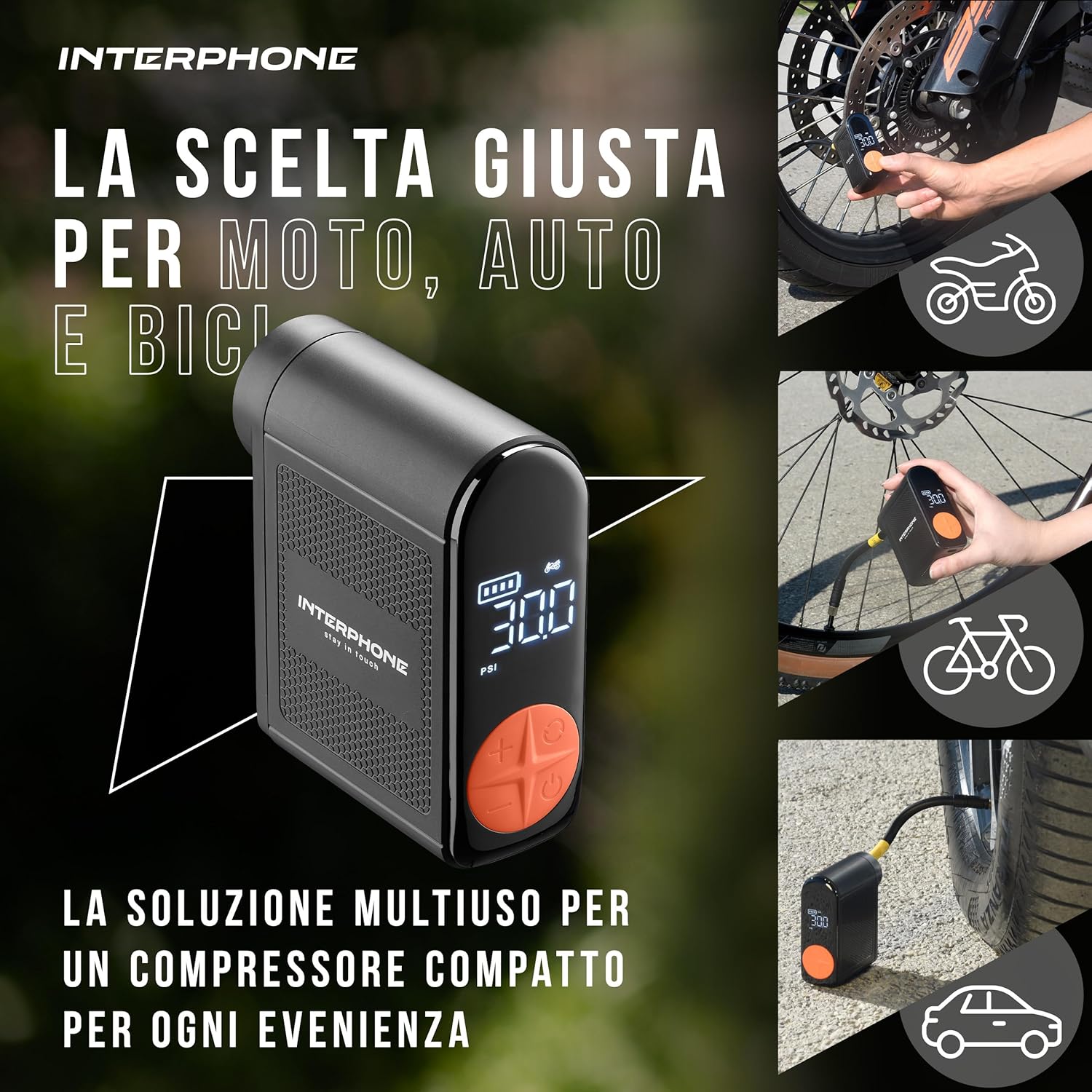 Thumbnail 3 de INTERPHONE Air Pump Mini 4 min compressore