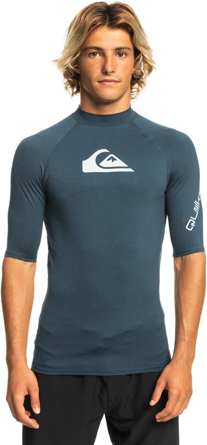 Thumbnail 1 de Quiksilver All Time SS Rash Guard Uomo: Rash Guard da Surf a Maniche Corte, tessuto riciclato e resistente al sale