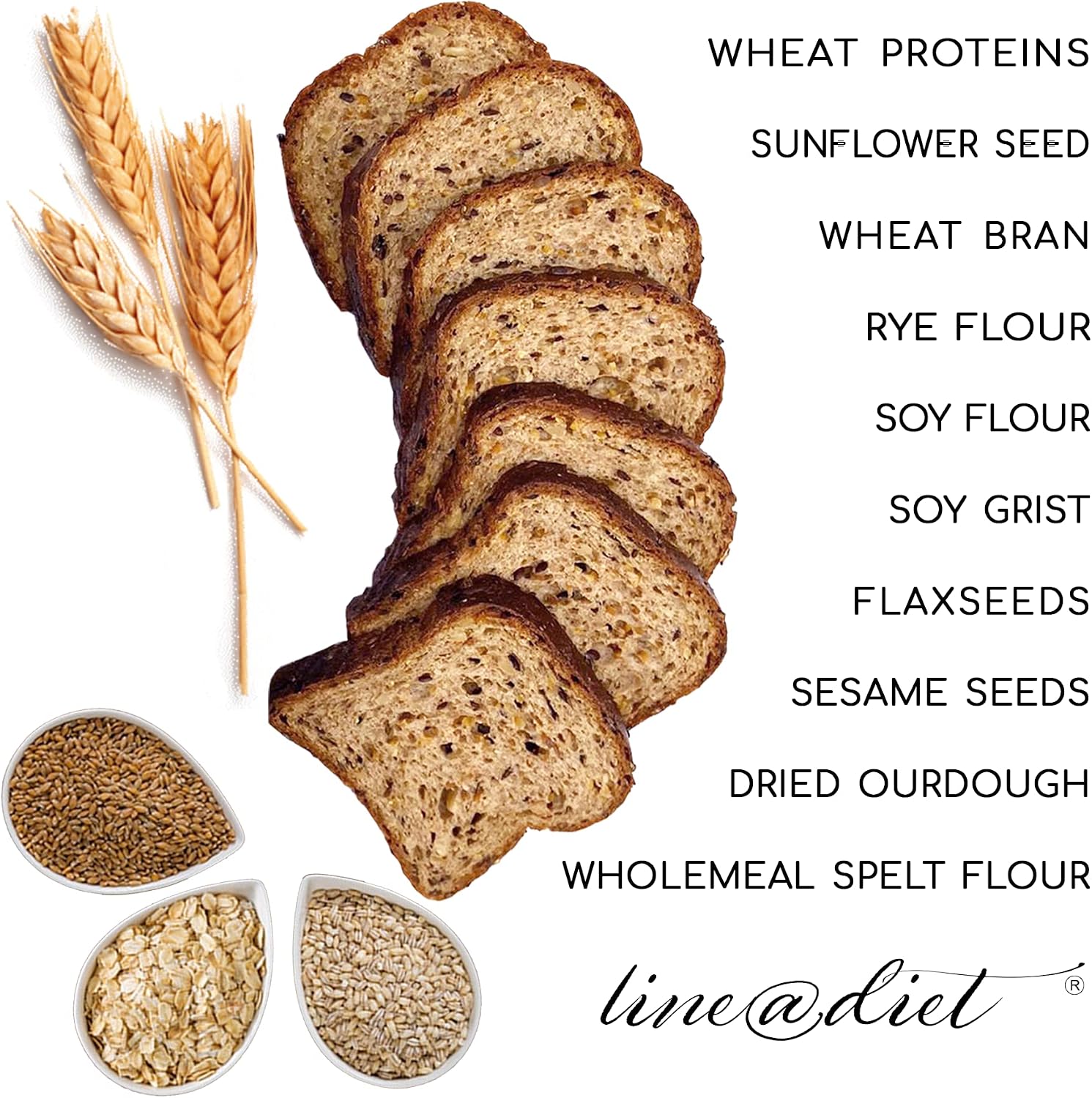 Detalle 2 de PANE BAULETTO KETO ai cereali 360 g 🥖