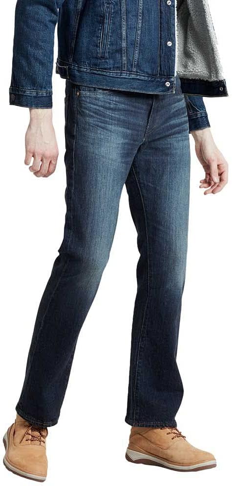 Detalle de Levi's 527 Slim Boot Cut Jeans Uomo: stile rilassato e versatile