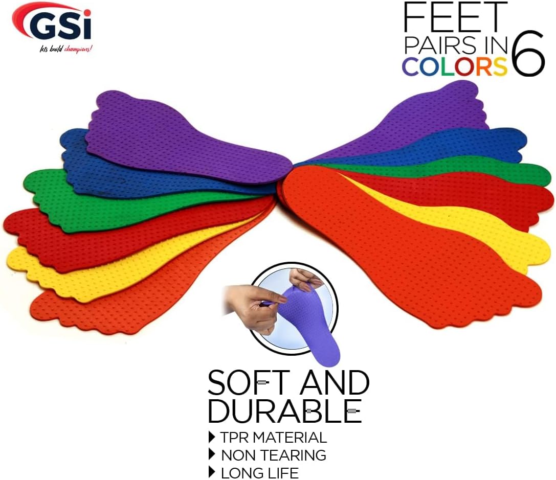 Detalle de GSi Spot Markers for Kids – Non-Toxic Non-Slip Hand & Arrow Markers for Preschool Learning