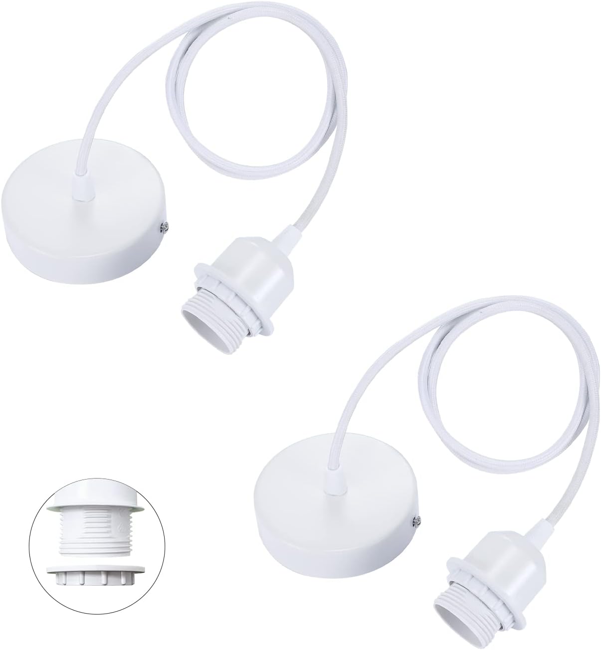 Detalle de Linkind E27 Pendant Light Fitting 100cm cable