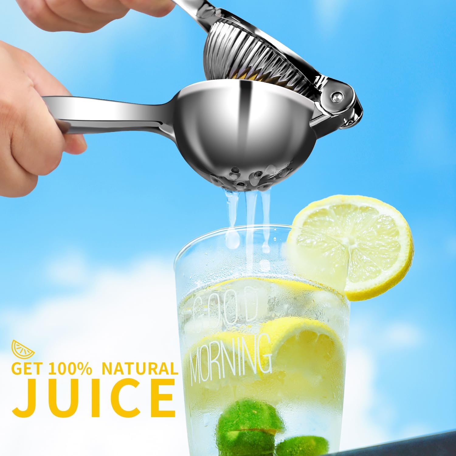 Thumbnail 2 de Rekix Lemon Squeezer – heavy-duty manual citrus press for lemons, limes and small oranges